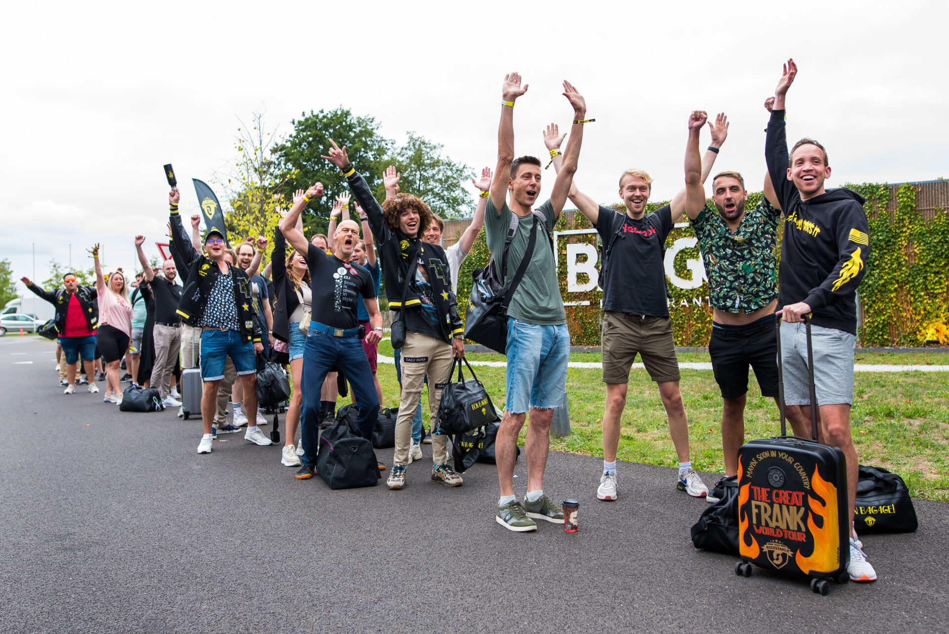 Onze rockstars (developers) tijdens ons bedrijfsuitje naar Parijs.