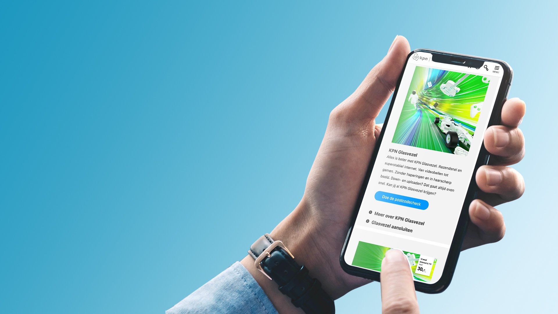 KPN werkt samen met Team Rockstars IT aan een app voor glasvezel